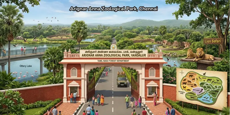 Arignar anna zoological park chennai image.