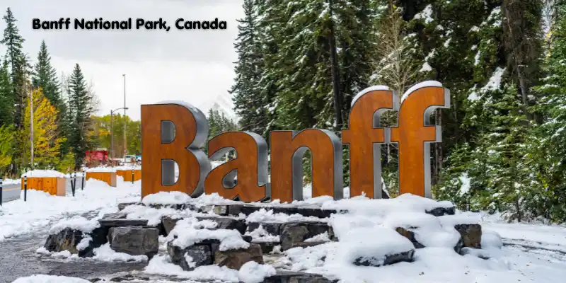 Banff national park in canada