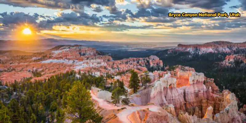 Bryce canyon national park utah view.