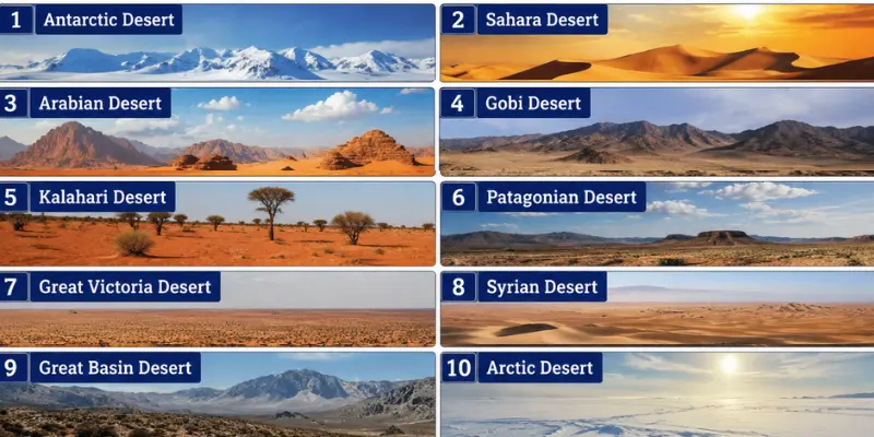 Largest desert in the world names with images