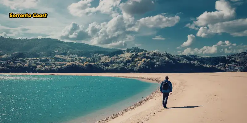 Walk along sorrento coast