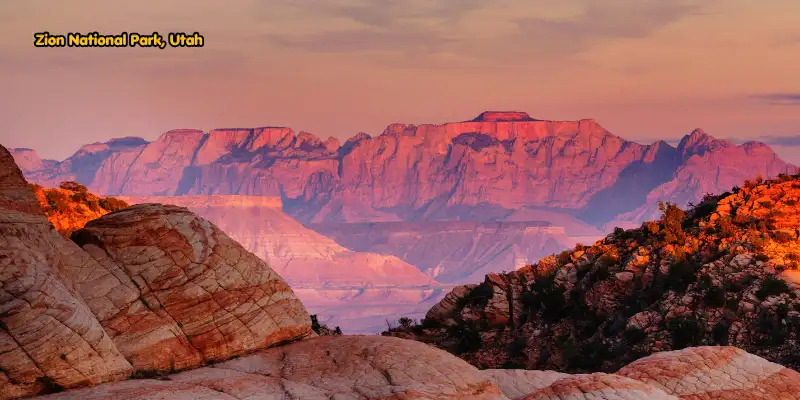 Zion national park utah view